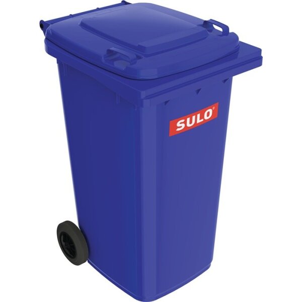 Sulo Müllgroßbehälter 240 l HDPE blau fahrbar, nach EN 840
