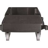Rubbermaid Fahrwagen mit 4 Lenkrollen Wertstoffsammler 60 l schwarz