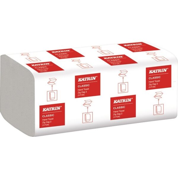 Elos Falthandtuch Katrin Classic ZZ 2 L.ca.230 mmxB.ca.244 mm weiß 2-lagig ZickZack