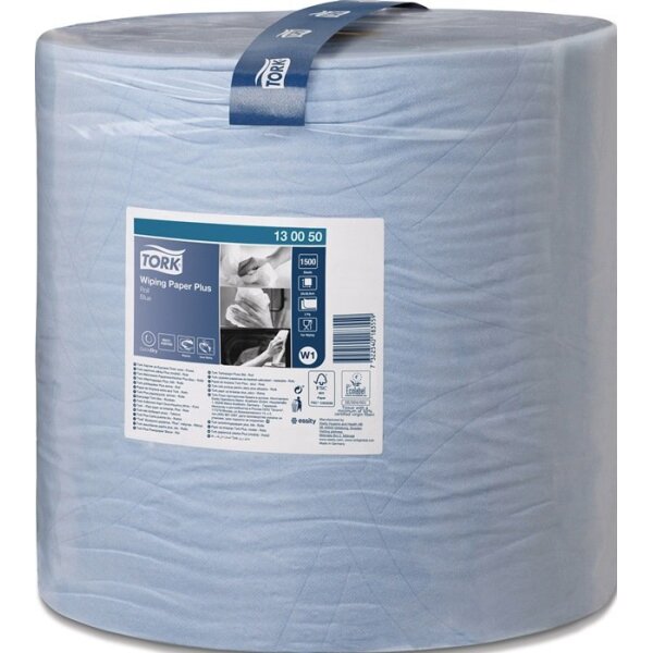 Tork Putztuch TORK 130050 L.ca.510 mxB.ca.369 mm blau 2-lagig, Hybrid Rolle