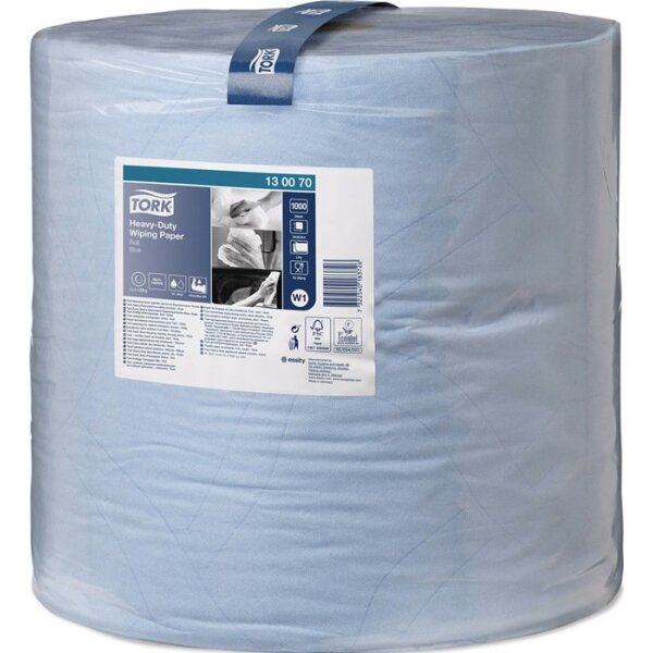 Tork Putztuch TORK 130070 L.ca.340 mxB.ca.369 mm blau 2-lagig, geprägt Rolle