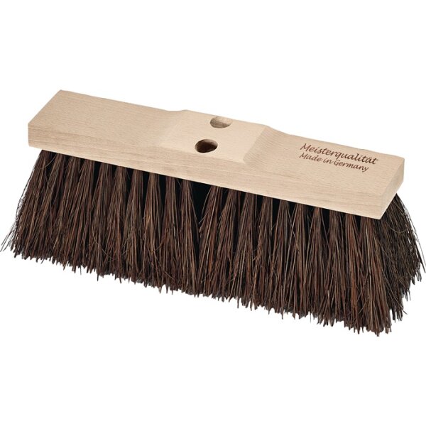 Straßenbesen Piassava L.400mm m.2 Stiellöchern Sattelholz