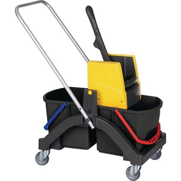 Vermop Reinigungswagen Eimer 2 x 17 l und Presse Kunststoff