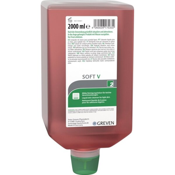Greven Hautreinigungslotion GREVEN® SOFT V 2 l Flasche passend für 9000 473 404 leichte Verschmutzung
