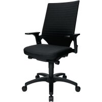 Topstar Bürodrehstuhl mit Autosynchrontechnik schwarz 420-550 mm mit Armlehnen Tragfähigkeit 110 kg