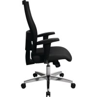 Topstar Bürodrehstuhl mit Punktsynchrontechnik schwarz/schwarz 450-550 mm Tragfähigkeit 110 kg
