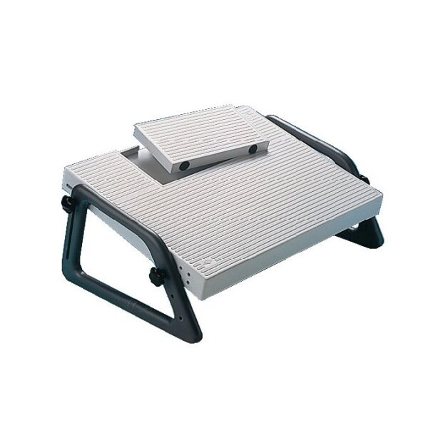 Wedo Fußstütze lichtgrau, RAL 7035 B490xT350xH210 mm Höhenverstellung stufenlos 40-210 mm