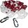 Absperrkette Polypropylencarbonat rot/weiß 9mm L.3m m.2 Universalhaken