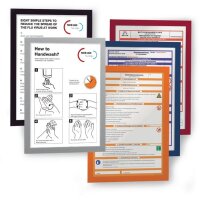 Durable Magnetrahmen DIN A4 silber selbstklebende...