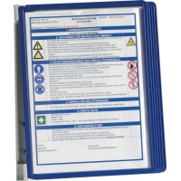 Durable Wandhalter 5 Sichttafeln dunkelblau mit...