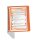 Durable Wandhalter 5 Sichttafeln orange mit Profilrahmenf.