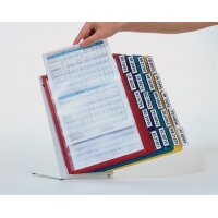 Durable Tischständer Stahlblech lichtgrau, RAL 7035 20 Sichttafeln DIN A4 mit Profilrahmen