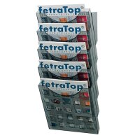 Helit Wandprospekthalter 5 Fächer DIN A4 Kunststoff...