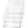 Helit Tischprospekthalter 4 x DIN A5 hoch Kunststoff transparent freistehend