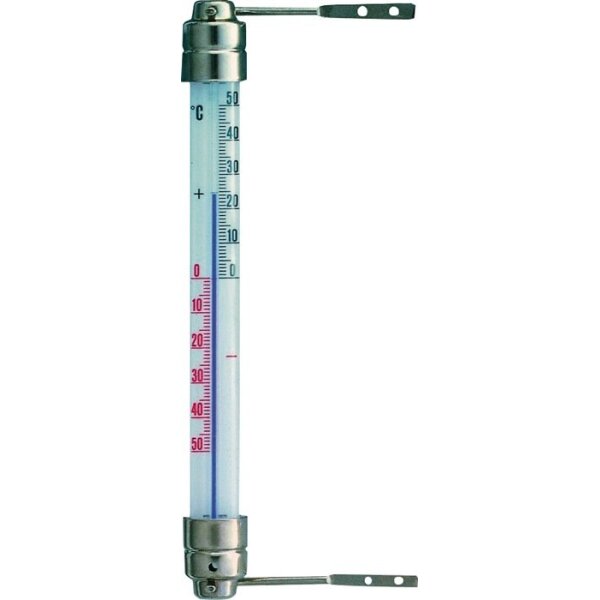 Tfa Fensterthermometer Messbereich -50 bis 50 °C H200xB23xT28mm Metall