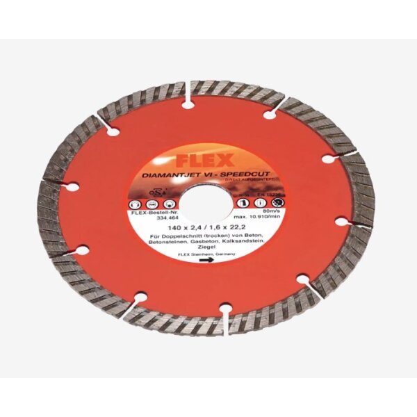 Flex D-TCS D-Jet 140x22,2 Diamant-Trennscheibe